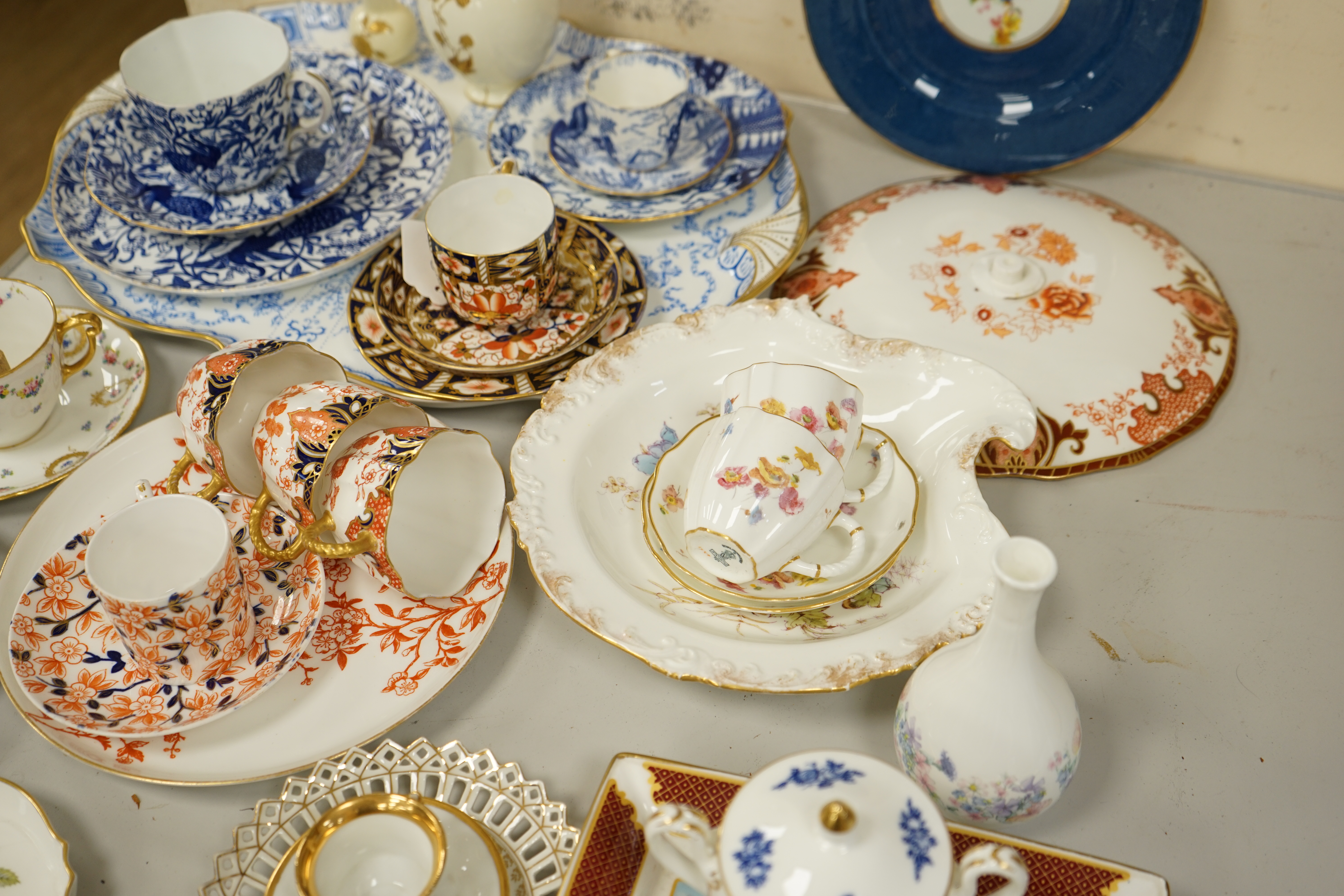 A group of Royal Crown Derby, Worcester, Wedgwood and other ceramics